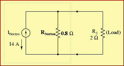 Norton的定理等效电路
