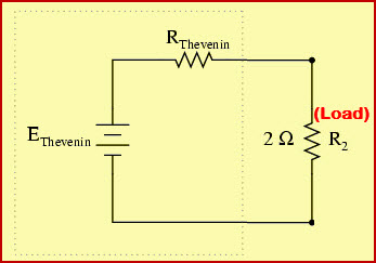带v、Rth和负载电阻的等效电路