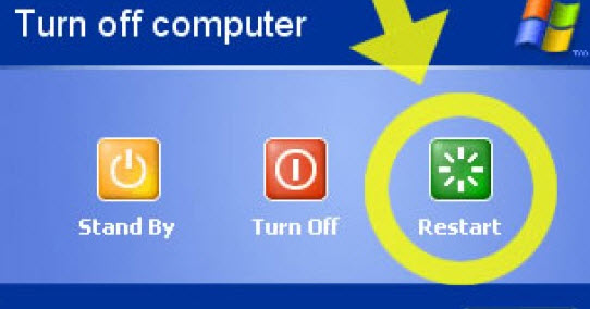 重新启动你的电脑