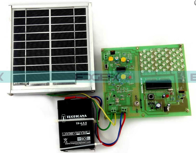太阳能驱动的Led路灯自动强度控制项目工具包由Edgefxkits.com