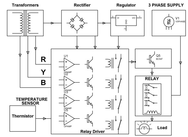 感应电动机保护系统电路