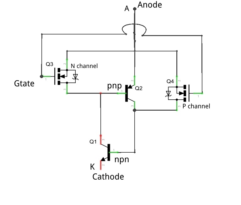 MOS控制晶闸管电路图
