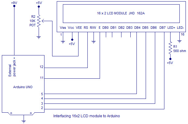 LCD与Arduino模块接口