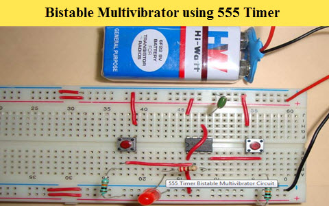 双稳态多谐振荡器使用555定时器
