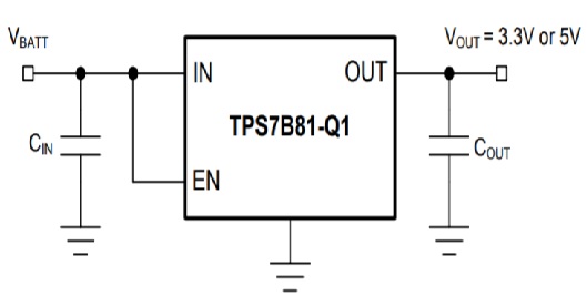 TPS7B81-Q1的电路图