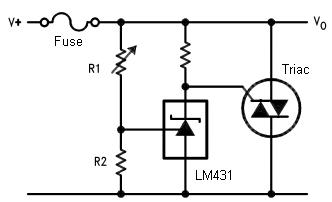 使用LM431 IC的撬杠电路