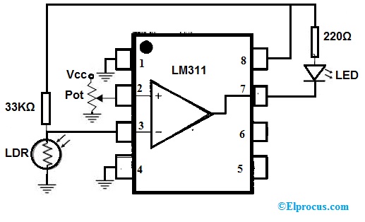 LM311集成电路电路图