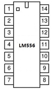 LM556 IC引脚配置